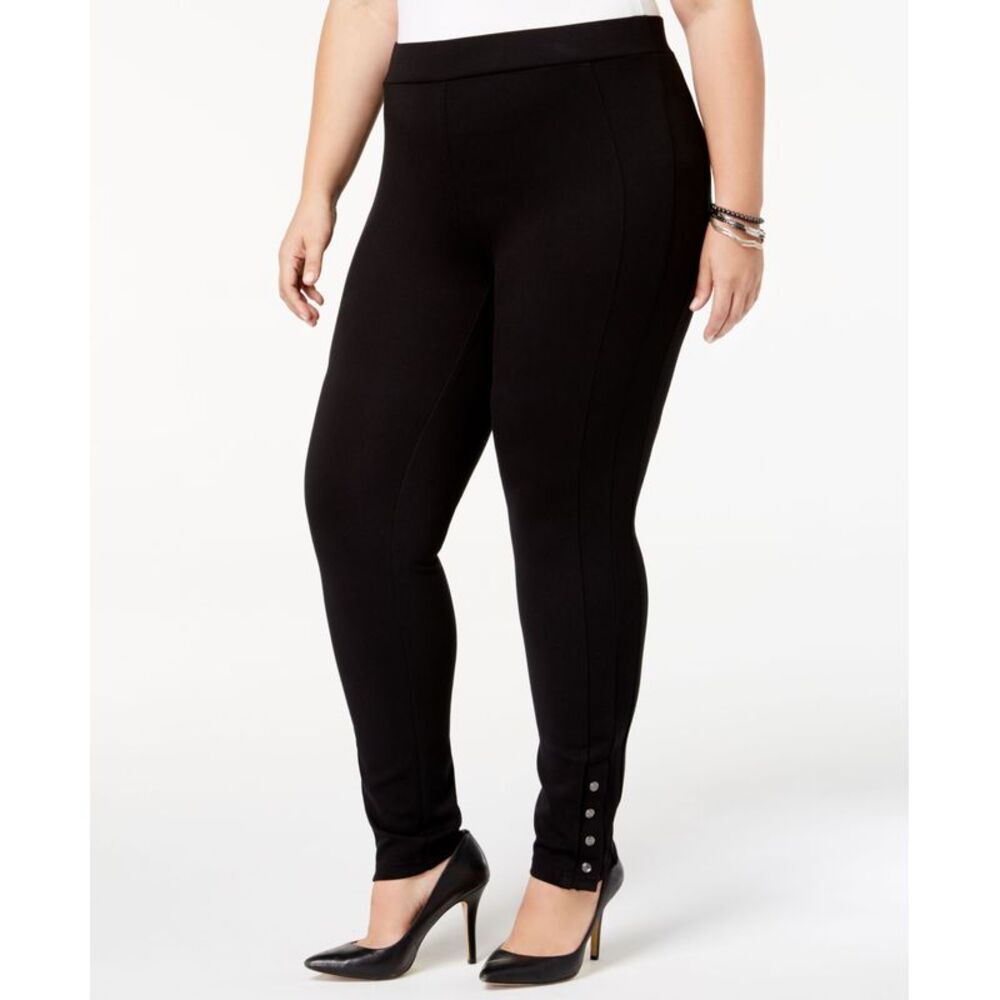 Style & Co Plus Size Ponte Knit Snap Bottom Leggings